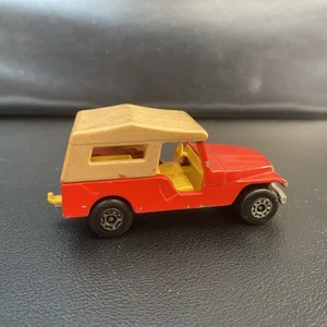 Vintage Lesney Matchbox Superfast 1977 No 53 Red Jeep CJ6 Made In England - Picture 1 of 6