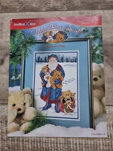 Orsacchiotto Babbo Natale 1998 Tabella punto croce Pipka conversione afroamericana nero - Foto 1 di 3