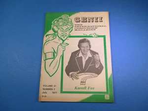 Genii The International Conjurors Magazine July 1977 Karrell Fox M6745 - Bild 1 von 2