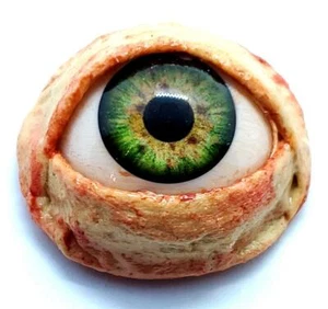 Halloween Prop Realistic Life Size Eye DOT third eye, masks, JEWELRY Green - Picture 1 of 3