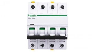 Circuit Breaker 4P C 63A 6kA AC iC60N-C63-4 A9F04463 - Picture 1 of 1