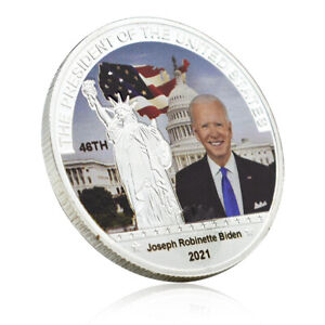 2021 Der 46. Prädident der USA Jose Robinette Biden Gedenk-Silbermünze