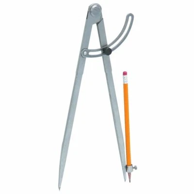 Brújula grande para marcar lápiz fabricante de círculos escriba marcador divisor de alas Foto 1 de 4