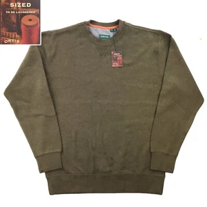 Orvis "Softest Crewneck Sweatshirt" Sweater Top 100% Cotton Men's Medium NWT - Picture 1 of 11