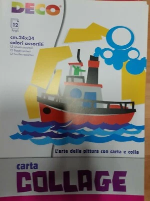 Album 12 fogli Cwr 701/10 Carta Collage cm 24x34