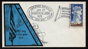 USA SCOTT #1453, WITH SIGNATURE RTM EVENT COVER BECKMAN CLEAN AIR POLLUTION 1972 - Picture 1 of 1