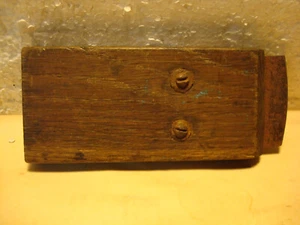 Vintage Hide Scraper Tool With Wood Handle NOT SURE WHAT IS IS REALLY - Picture 1 of 10