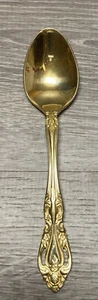 CGS Abbey Collection Demitasse Spoon Forged 18/10 Stainless 24K Gold Finish - Picture 1 of 8