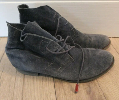 Botines De Cuero Tamaris De Ante Talla 38 Usados Azul - Imagen 1 de 4