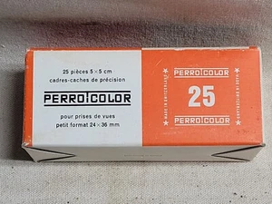 Perro Color Glass 35mm Slide Mounts 2 Boxes of 25 = 50 pcs. 24mm x 36mm 2" x 2" - Picture 1 of 8