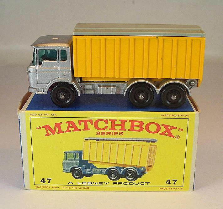 Matchbox Regular Wheels Nr. 47 C DAF Tipper Cont. no Tow Guide BPW E4-Box #1176 - Bild 1 von 1
