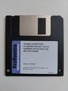 KeyMaestro Multimedia Keyboard Driver Software Floppy Disk - Picture 1 of 2