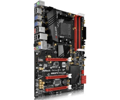 ASRock 990FX Killer Socket AM3+ AMD 990FX Motherboard DDR3 USB/3.1 With I/O - Image 1 of 4