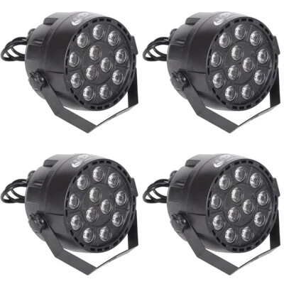 4x ETEC Mini LED PAR 36 Scheinwerfer 12x3 Watt RGBW Set Mini Spot Event Effekt - Bild 1 von 4