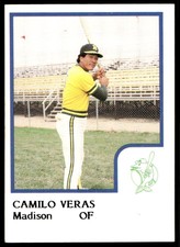 1986 ProCards Madison Muskies 25 Camilo Veras Madison Muskies Baseball Card