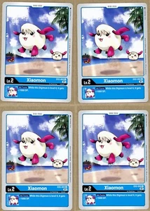 XIAOMON X 4 Digimon CCG Digital Hazard UNCOMMON Playset EX2-002 - Picture 1 of 1