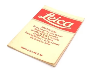 Instrucciones Leica Leitz para M5, CL, Leicaflex y SL & SL-2 - Motor Drive y tubos - Imagen 1 de 2