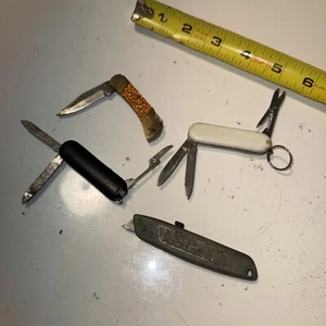 vintage Pocket Knife Lot Of 4 - Picture 1 of 7
