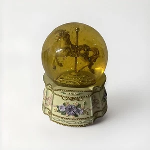 Vintage 90er Bernstein Schneekugel Karussell Pferd The San Francisco Music Box Company - Bild 1 von 4