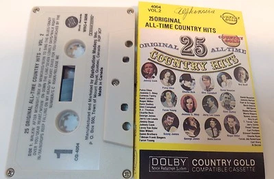 25 ORIGINAL ALL-TIME COUNTRY HITS Vol.2 Tape Cassette VARIOUS ARTISTS CG-4004 - Image 1 of 4