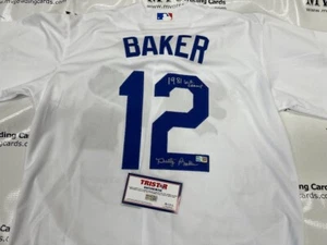 TRISTAR Authentic Dusty Baker  Autograph XL Throwback L.A. Dodgers Jersey - Picture 1 of 3