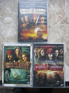 Fluch der Karibik (Pirates of the Caribbean) Teil 1-3, DVD, wie neu - Bild 1 von 7