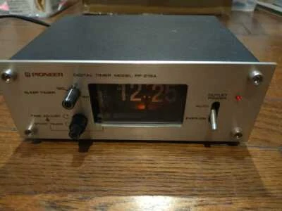 Pioneer PP-215A Digitale Timer Modello Allarme Flip Orologio Vintage Audio - Immagine 1 di 4