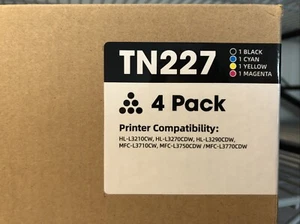 4pk TN227 TN-227 Toner Cartridge for Brother TN223 HL-L3210CW L3230CDW L3270CDW - Picture 1 of 3