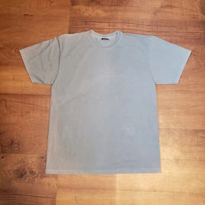 Stussy Relaxed Fit T-Shirt Mens Size L Blank Tee Blue Green - Picture 1 of 5