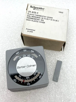 SCHNEIDER ELECTRIC 21-933-1 THERMOSTAT COVER 55-85 F OR 10-30 C BARBER COLMAN - Image 1 of 3