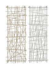 CosmoLiving by Cosmopolitan Metal Abstract Home Decor, set of 2 Wall Art 13" ...