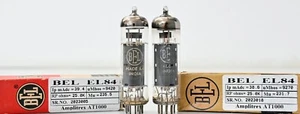 BEL EL84 Made in India Neu in OVP Amplitrex getestet 1 passendes Paar - Bild 1 von 10