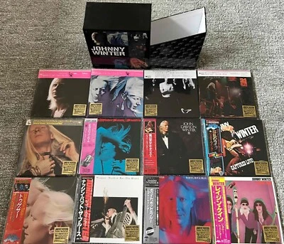 JOHNNY WINTER complete set of 12 mini-LP CDs with storage box; Japan; like NEW! — 第 1/4 张图片