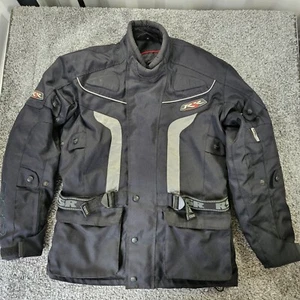 RSR Racing Motorcycle Jacket Armoured Padding Medium Black - Picture 1 of 16