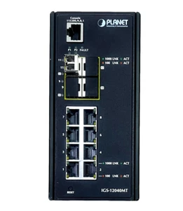 PLANET Technology IGS-12040MT Industrial Ethernet Equipment Switch 12-72V - Picture 1 of 3