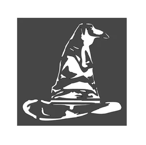 6"x6" Clear Plastic Stencil - Magic Hat (SA664) - Picture 1 of 2