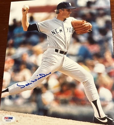 Foto de béisbol autografiada a mano de Joe Niekro de 8x10" PSA F87017 Foto 1 de 3