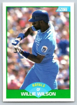 1989 Score - Willie Wilson #28 - Image 1 of 2