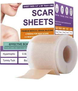 🔥NEW🔥 Silicone Scar Sheets,Silicone Scar Tape,Scar Tape For Surgical Scars - Picture 1 of 8