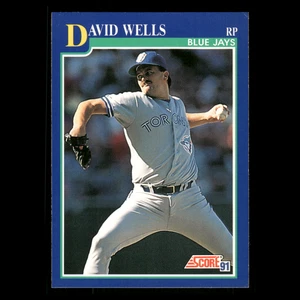 Tarjeta de béisbol David Wells #474 1991 Score Toronto Blue Jays MLB - Imagen 1 de 3