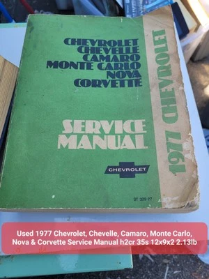 Used 1977 Chevrolet, Chevelle, Camaro, Monte Carlo, Nova & Corvette Service... Foto 1 de 2