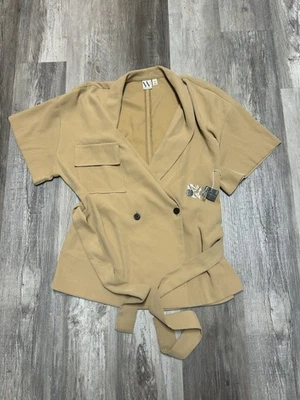 Blazer Worthington Bronceado Manga Corta Cinturón Talla XXL Nuevo con Etiquetas Foto 1 de 4