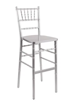 Silberner ToughWood™ Chiavari Barhocker von Chivari - Bild 1 von 4
