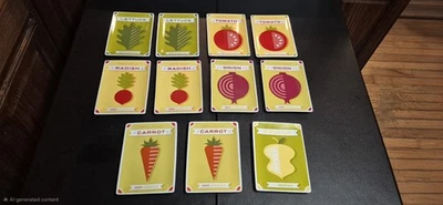 Crate & Barrel vegetable seed packet snack and appetizer plates-set of 11 - Image 1 of 4