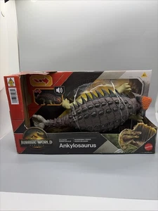 Mattel - Jurassic World: Rebirth Wild Roar Ankylosaurus Actionfigur Spielzeug - Bild 1 von 2