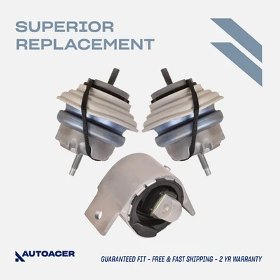 AUTOACER - Soportes de motor delantero 3p Soportes de transmisión trasera para Jaguar FType XJ XK Foto 1 de 4