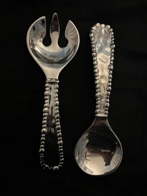 Servidores de ensalada Beatriz Ball New Orleans orgánicos de perlas nuevos sin caja Foto 1 de 4