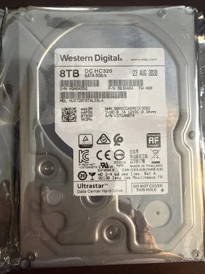 Western Digital Ultrastar DC HC320 8TB 7.2K SATA 3.5" HDD HUS728T8TALE6L4 - Image 1 of 2
