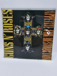 Vintage 1980's Guns N Roses Carnival Glass Mirror 6X6 Original - Picture 1 of 3