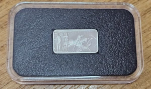 2016 Guernsey .999 Silver 50p Ingot Bar Bayeux Tapestry Harold is Slain - Picture 1 of 4